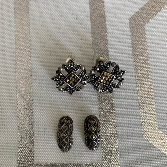 Marcasite Earings - Picture 3 of 3